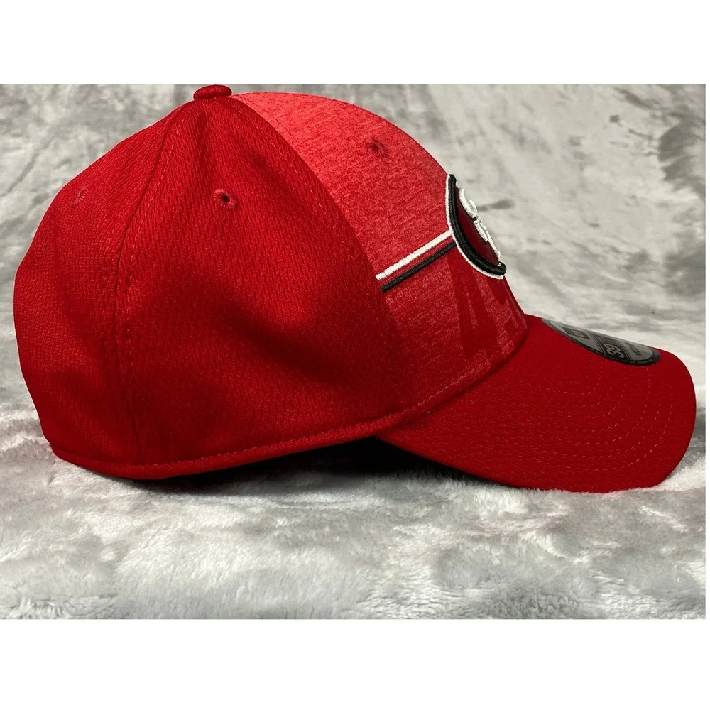 NewEra San Francisco 49ers Hat Men M/L Scarlet Red 39THIRTY NFL Stretch-Fit 2023